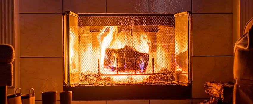 Mendota Hearth Landscape Fireplace Installation in Hobart, Indiana