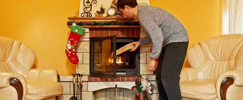 Rusted Metal Fireplace Restoration in Hobart, Indiana