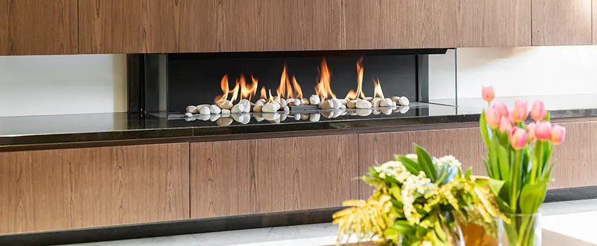 Double-height Fireplace Design Refurbishment in Hobart, Indiana