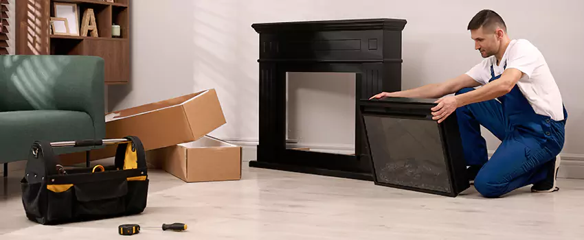 Old Rusted Metal Fireplace Repair And Replacement in Hobart, IN