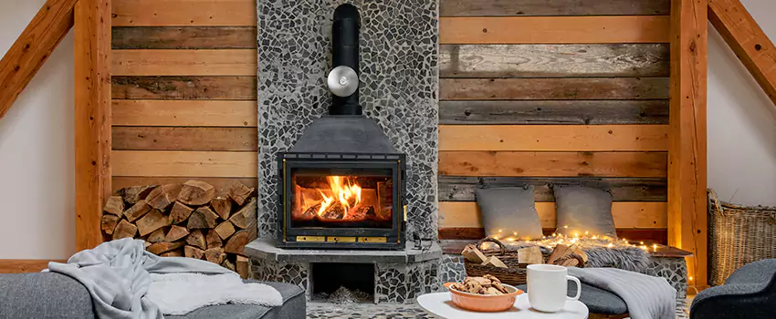 Thelin Hearth Products Direct Vent Gas Stove Fireplace Inspection in Hobart, Indiana
